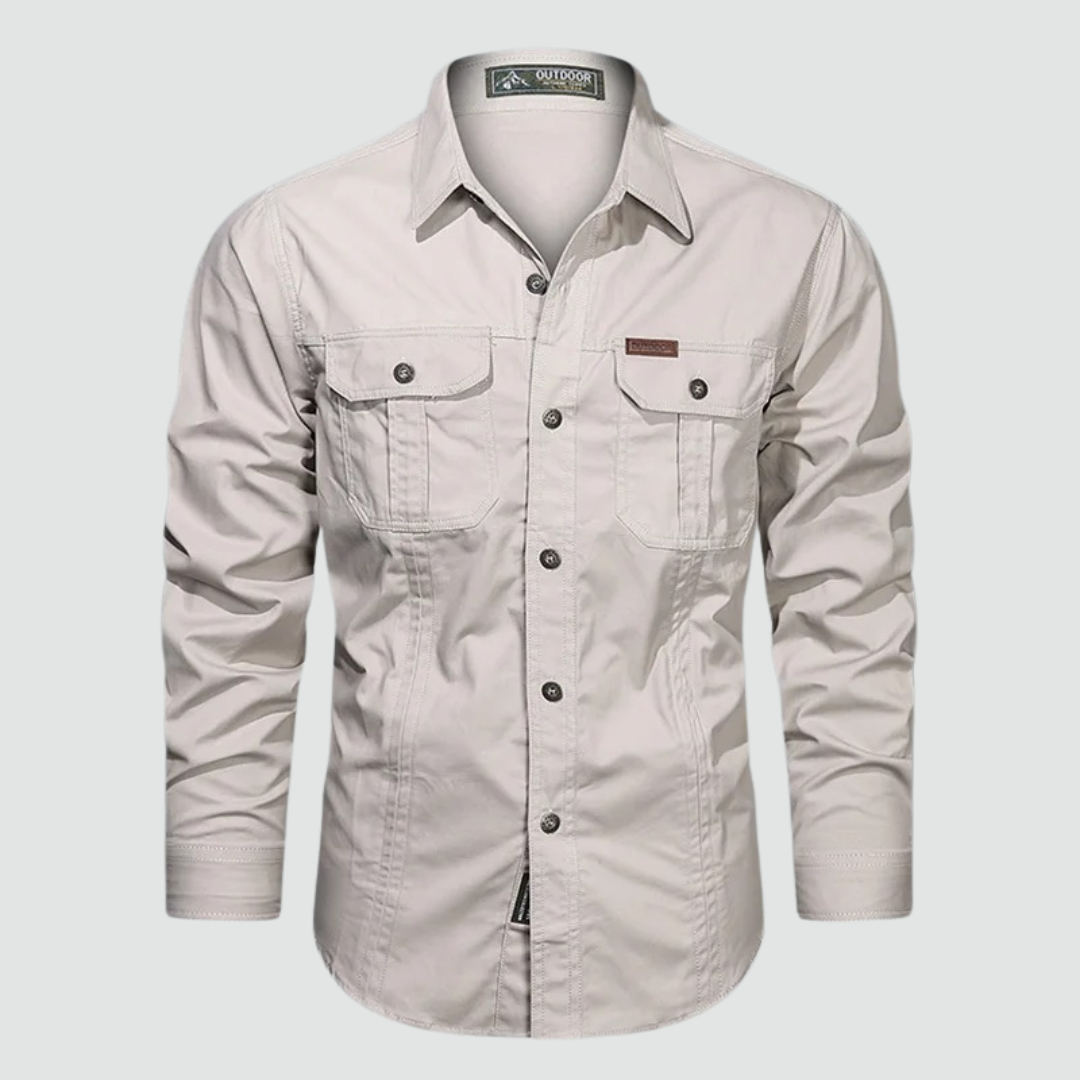 Sidney - Surchemise cargo à manches longues