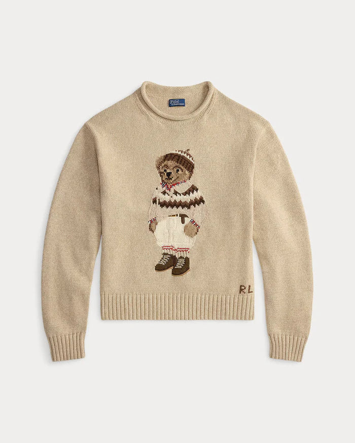 Men's Set 3 Styles Polo Bear Sweater