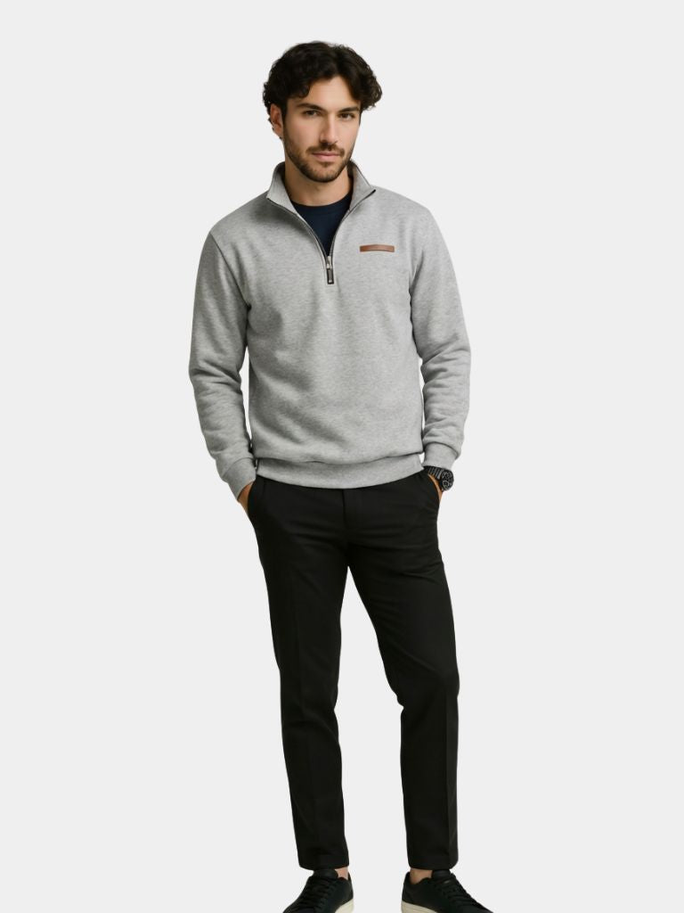 Pull Col Montant Urbain Slate