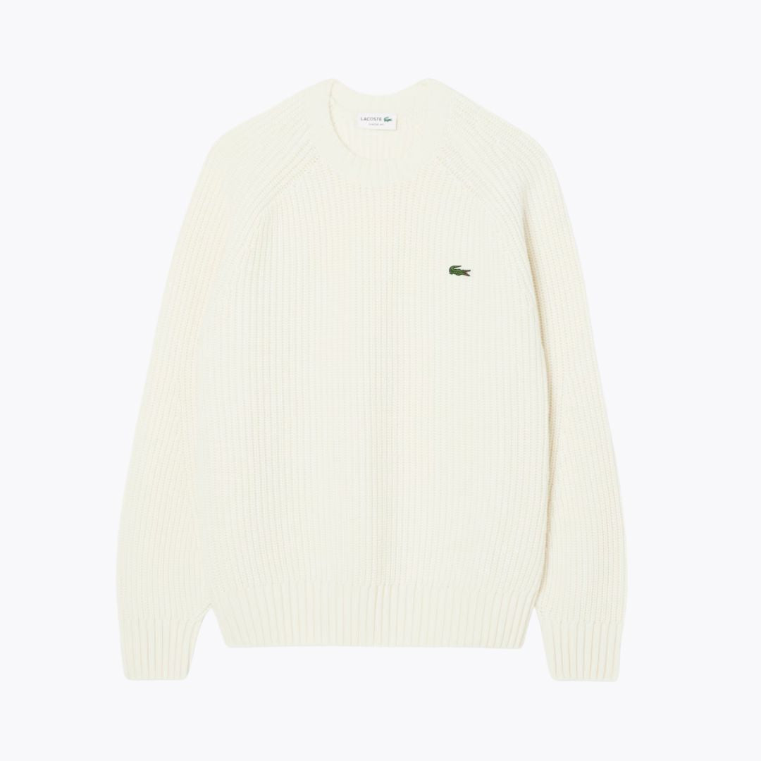 L.C Thick Carded Wool Crew Neck Sweater