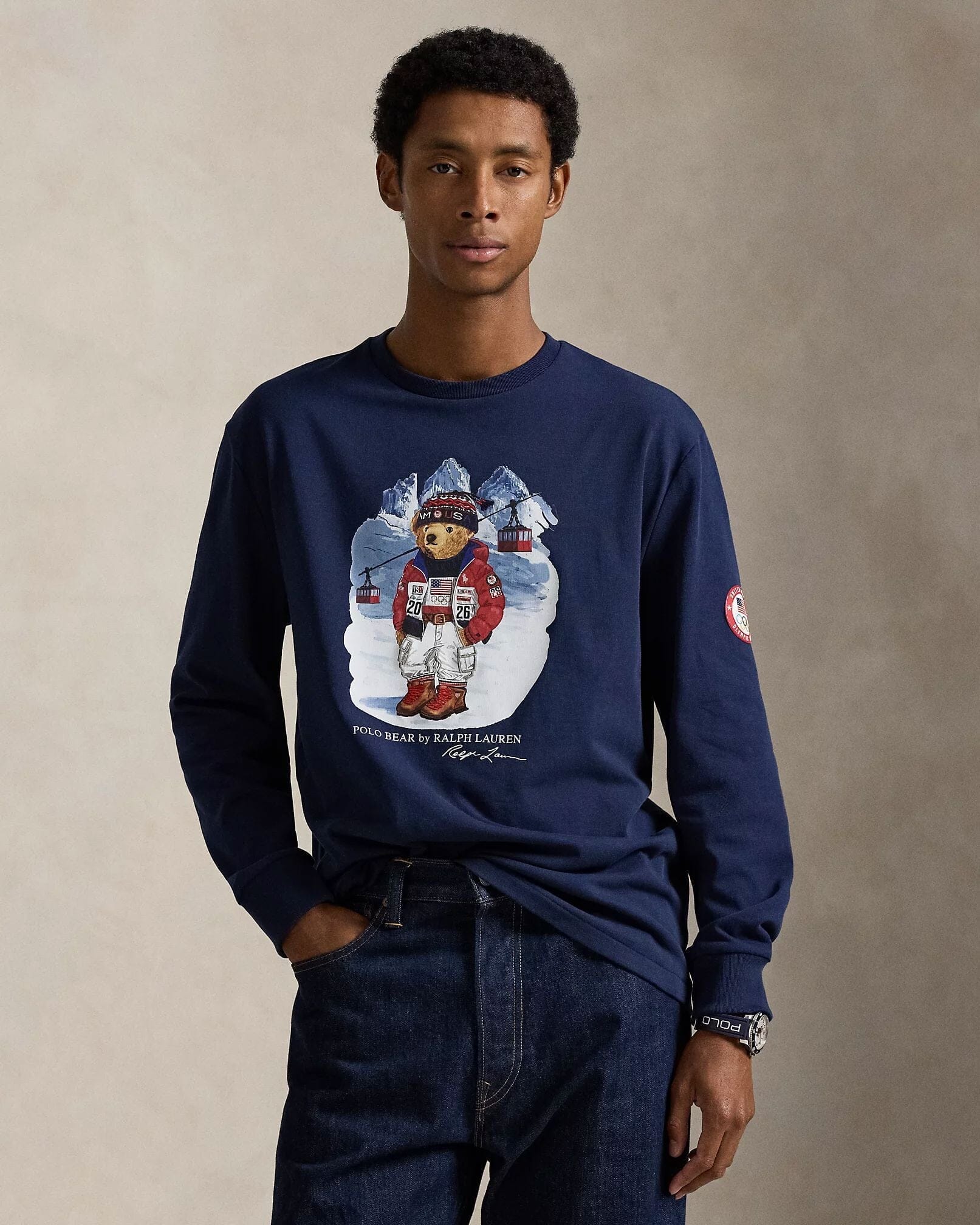 Men's Team USA Polo Bear T-Shirt